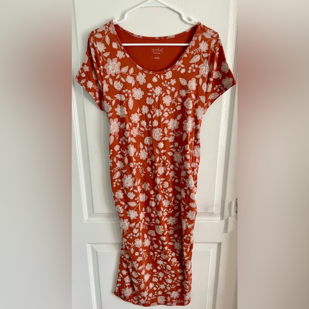 Maternity large short sleeve dress